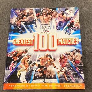 WWE 100 Greatest Matches book     wrestling hardcover kids boys men men’s books